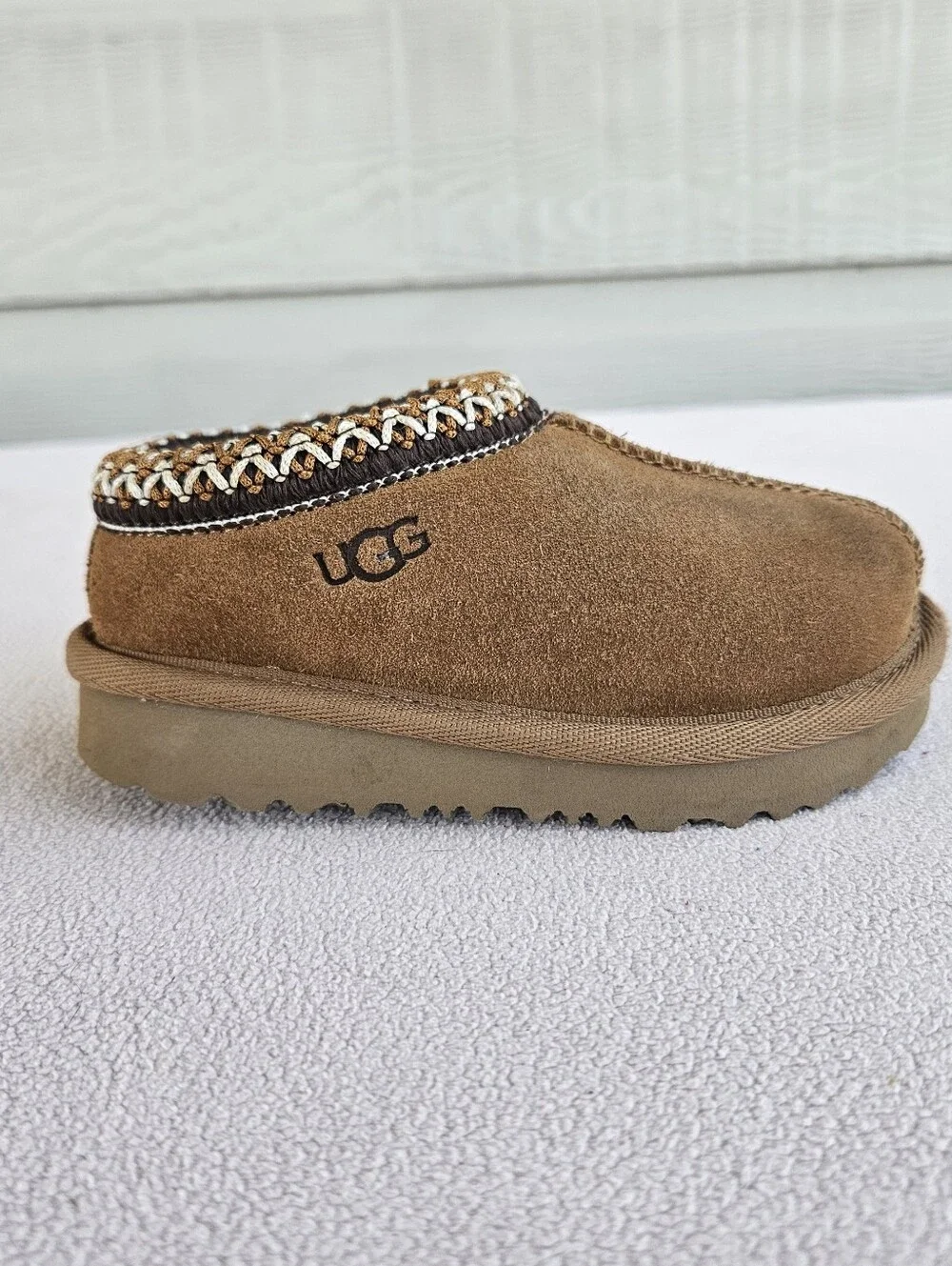 UGG Tasman II Clog House Slippers Toddler SZ 6 Chestnut Brown Slip-On